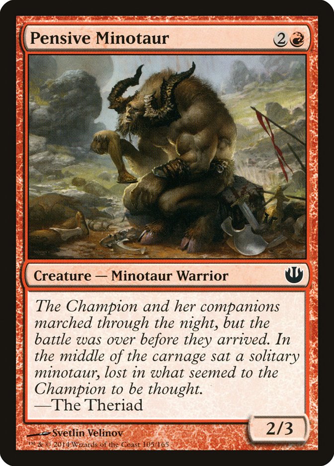 Pensive Minotaur [Journey into Nyx] | The Gaming Verse