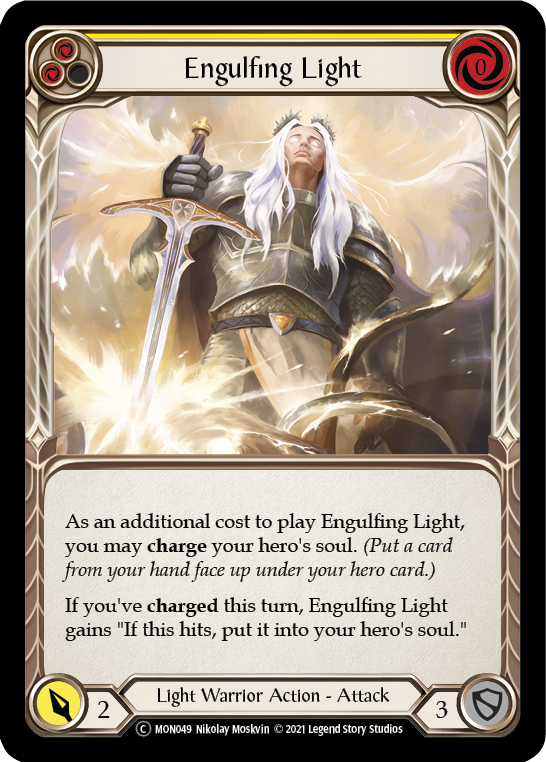 Engulfing Light (Yellow) [U-MON049] Unlimited Normal | The Gaming Verse