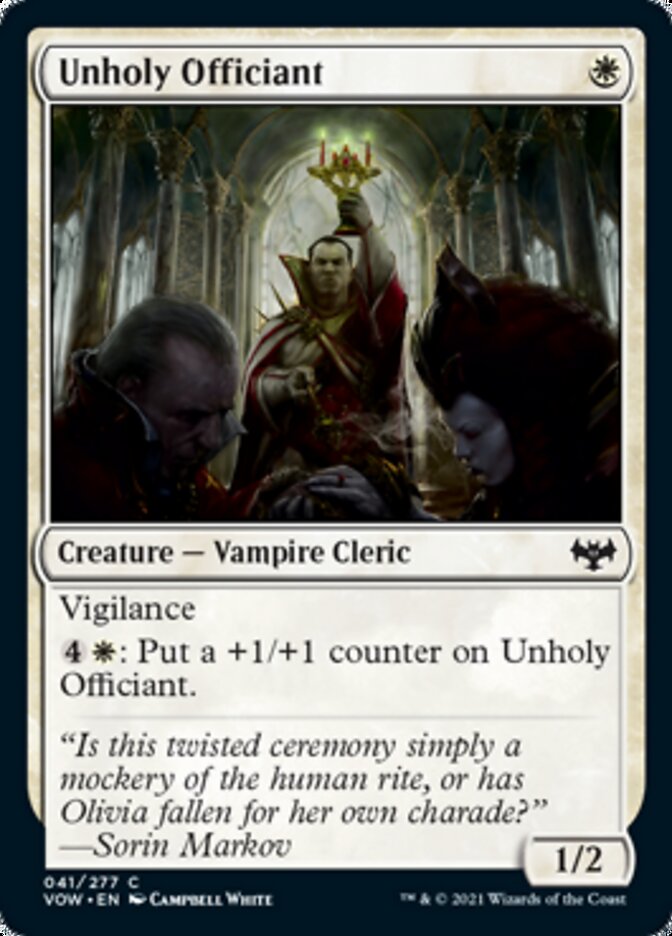 Unholy Officiant [Innistrad: Crimson Vow] | The Gaming Verse