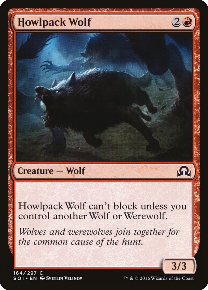 Howlpack Wolf [Shadows over Innistrad] | The Gaming Verse