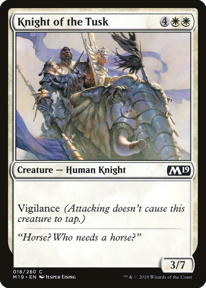 Knight of the Tusk [Core Set 2019] | The Gaming Verse