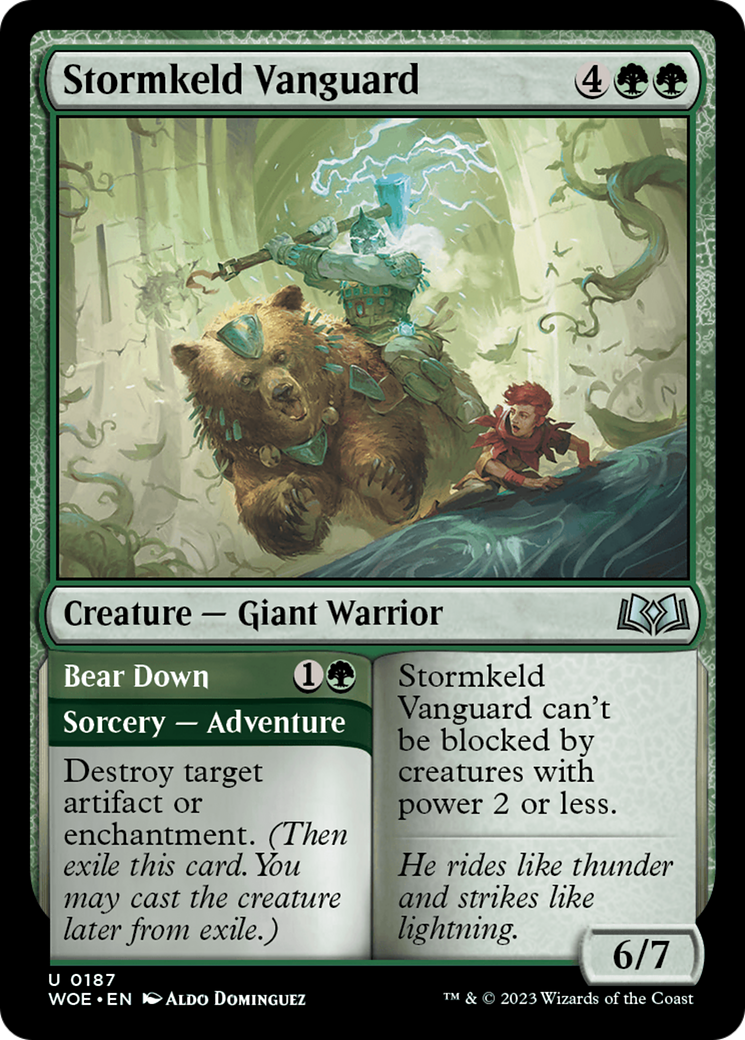 Stormkeld Vanguard // Bear Down [Wilds of Eldraine] | The Gaming Verse