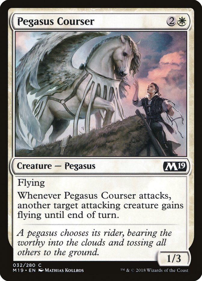 Pegasus Courser [Core Set 2019] | The Gaming Verse