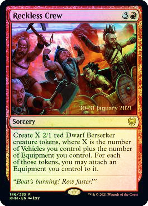 Reckless Crew  [Kaldheim Prerelease Promos] | The Gaming Verse