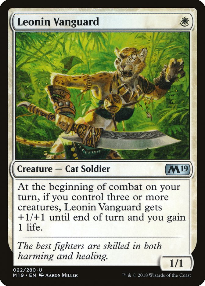 Leonin Vanguard [Core Set 2019] | The Gaming Verse