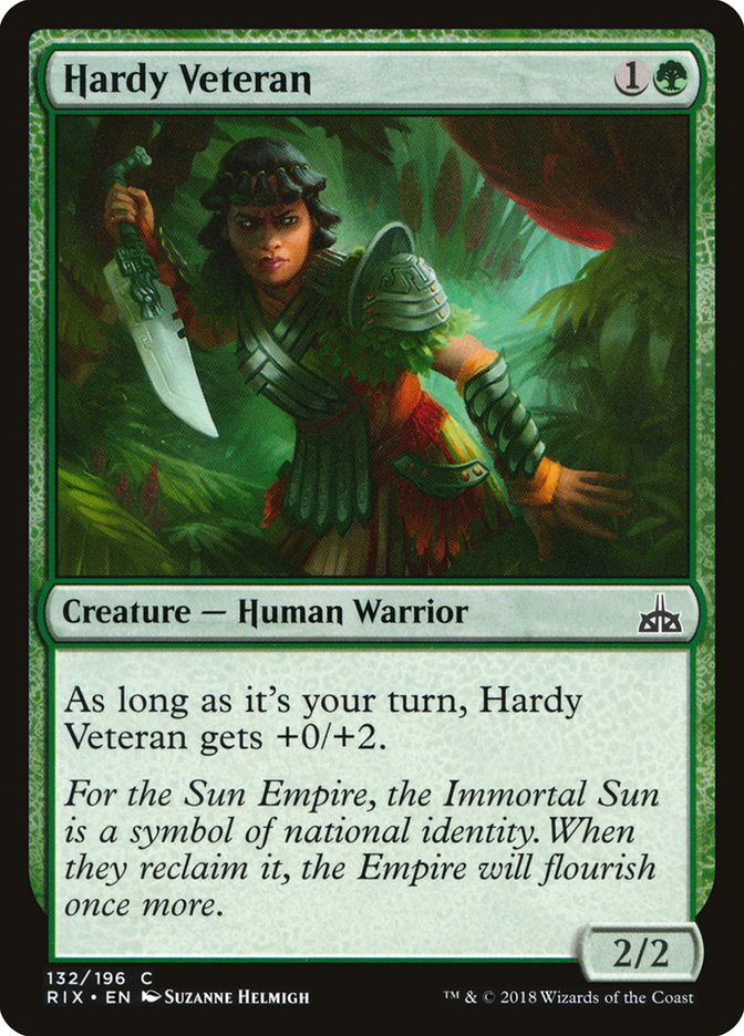 Hardy Veteran [Rivals of Ixalan] | The Gaming Verse