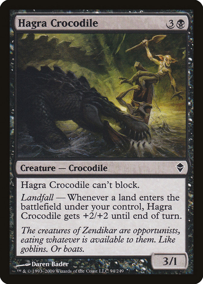 Hagra Crocodile [Zendikar] | The Gaming Verse