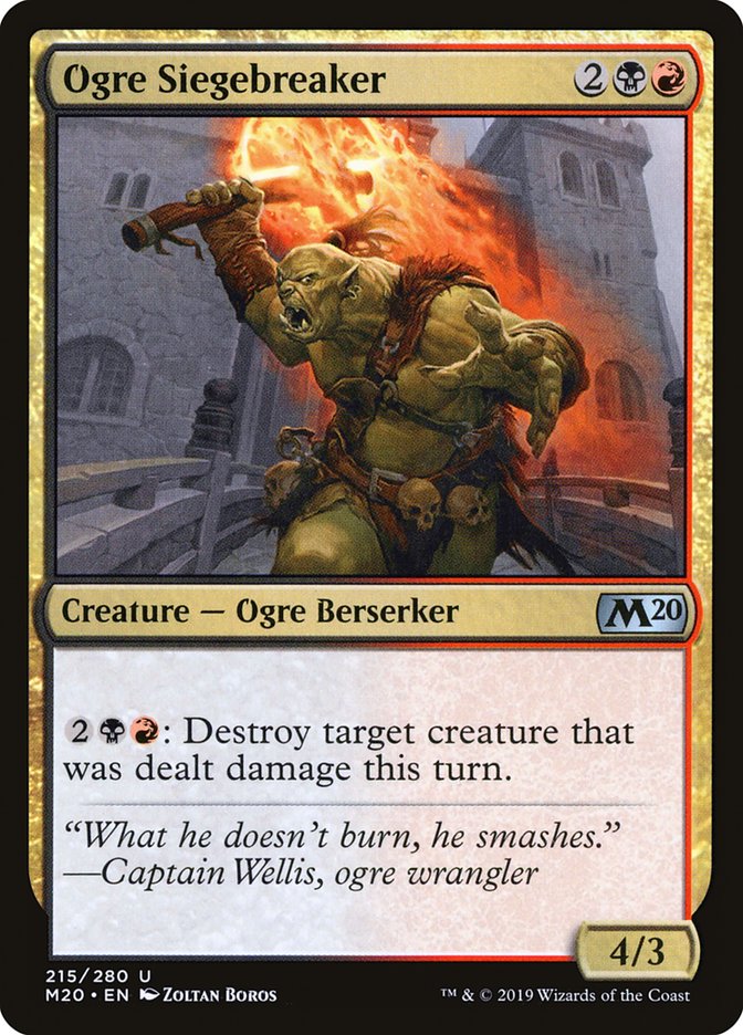 Ogre Siegebreaker [Core Set 2020] | The Gaming Verse