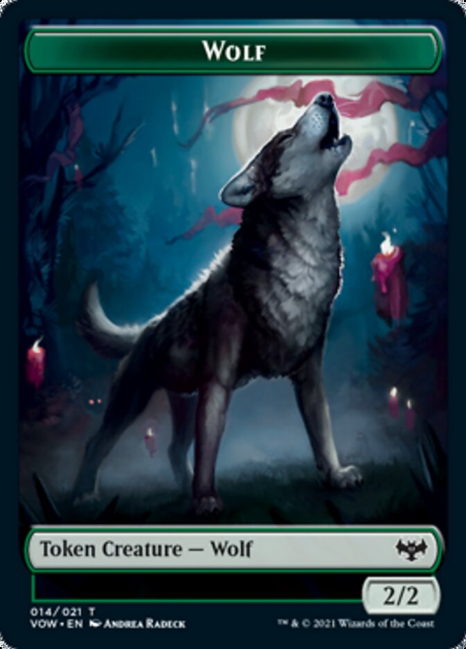 Wolf Token (014) [Innistrad: Crimson Vow Tokens] | The Gaming Verse