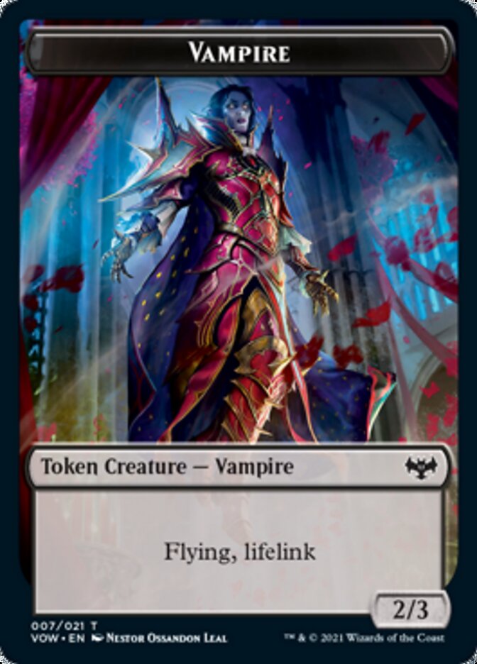 Vampire Token (007) [Innistrad: Crimson Vow Tokens] | The Gaming Verse