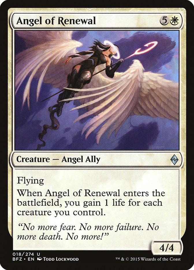 Angel of Renewal [Battle for Zendikar] | The Gaming Verse