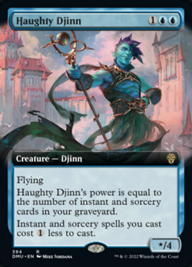 Haughty Djinn (Extended Art) [Dominaria United] | The Gaming Verse