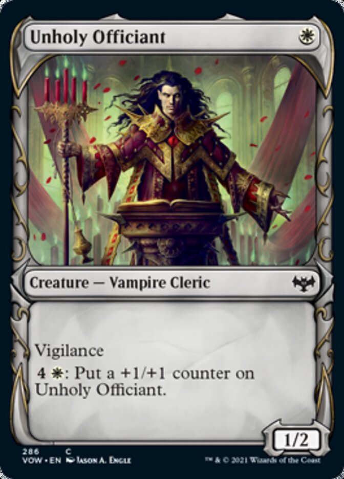 Unholy Officiant (Showcase Fang Frame) [Innistrad: Crimson Vow] | The Gaming Verse