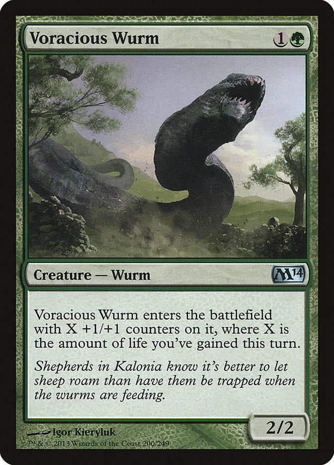 Voracious Wurm [Magic 2014] | The Gaming Verse