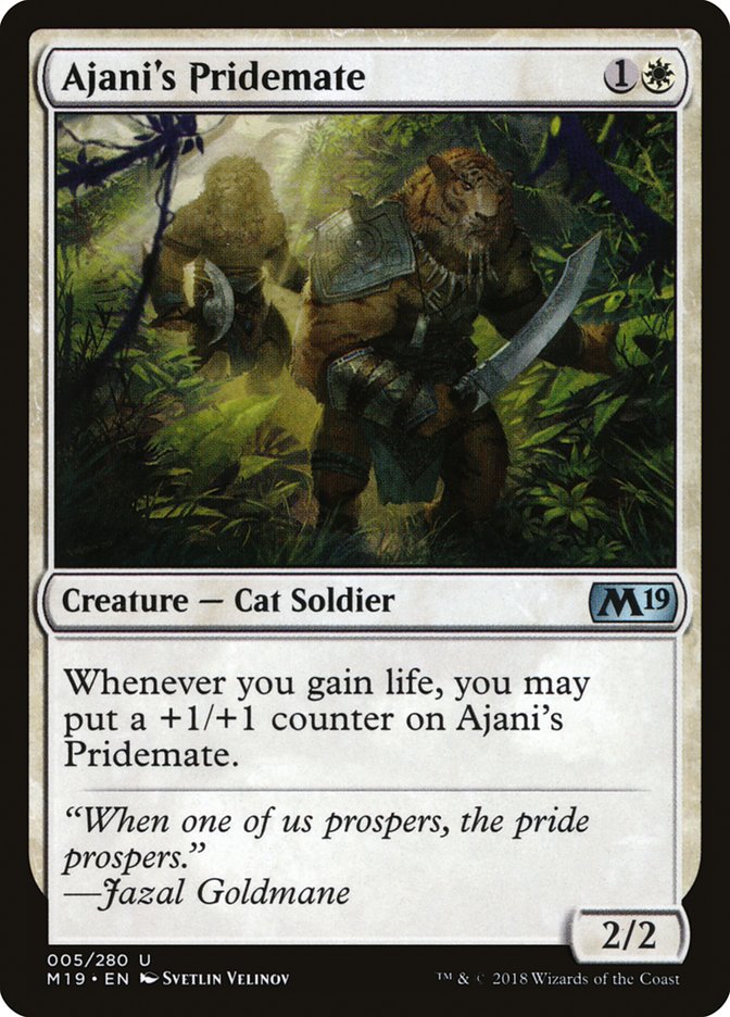 Ajani's Pridemate [Core Set 2019] | The Gaming Verse