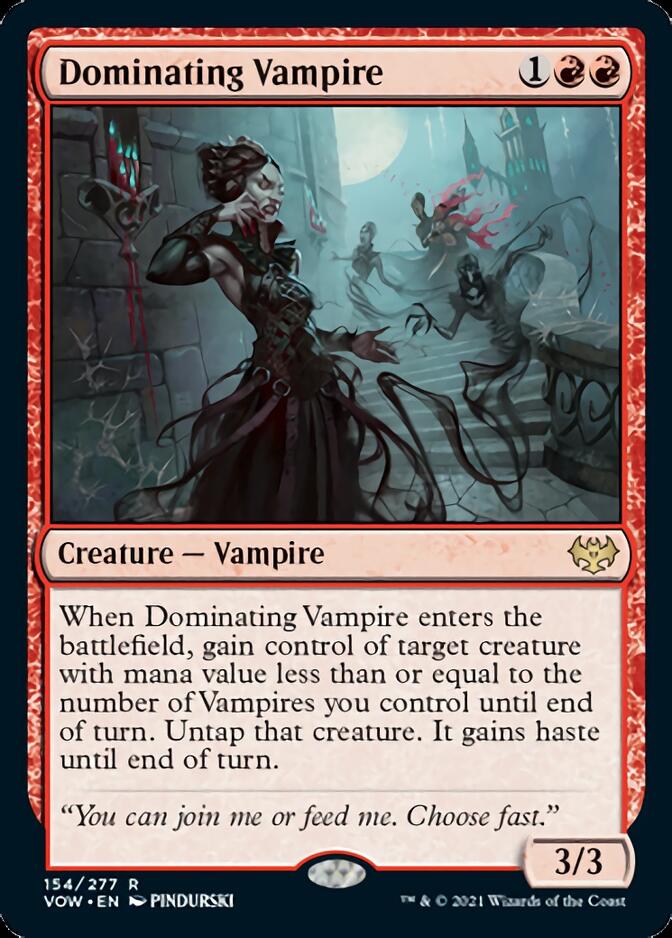 Dominating Vampire [Innistrad: Crimson Vow] | The Gaming Verse