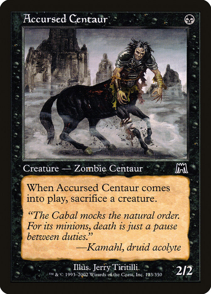 Accursed Centaur [Onslaught] | The Gaming Verse