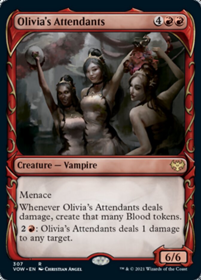 Olivia's Attendants (Showcase Fang Frame) [Innistrad: Crimson Vow] | The Gaming Verse