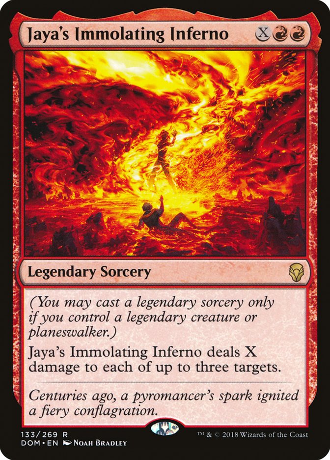 Jaya's Immolating Inferno [Dominaria] | The Gaming Verse