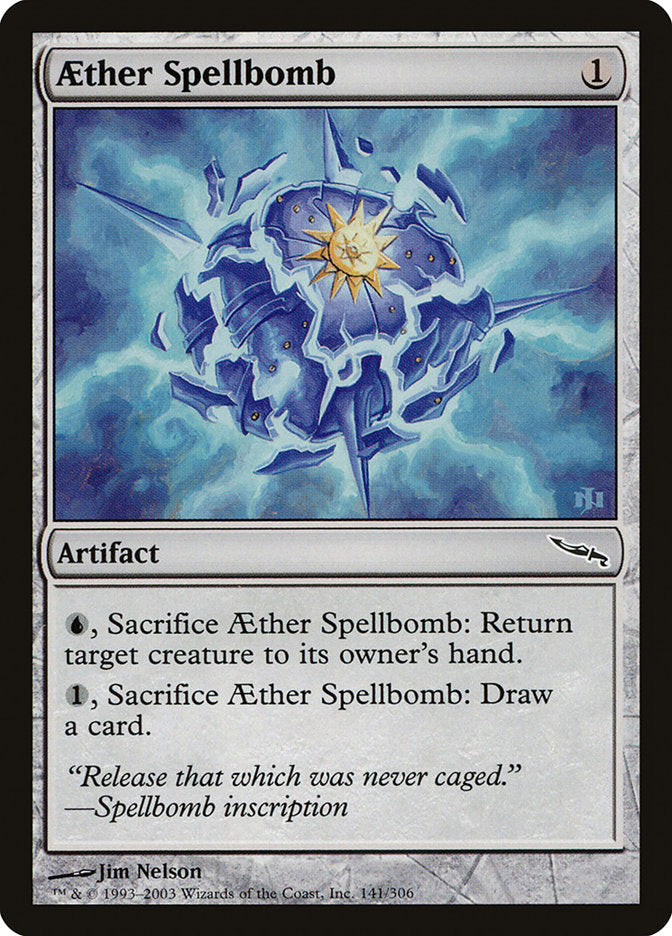 Aether Spellbomb [Mirrodin] | The Gaming Verse