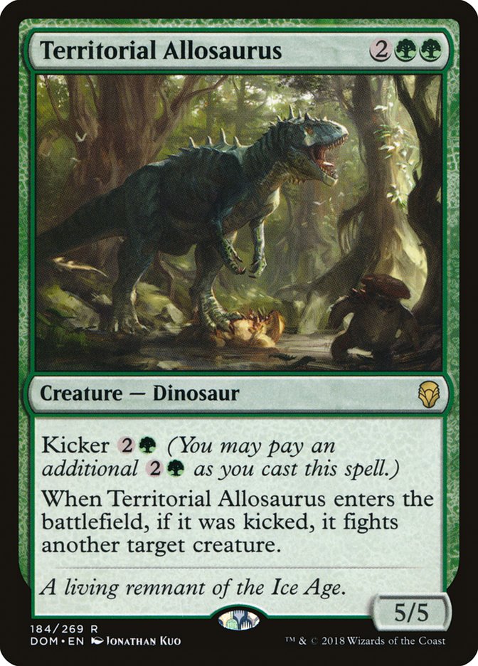 Territorial Allosaurus [Dominaria] | The Gaming Verse