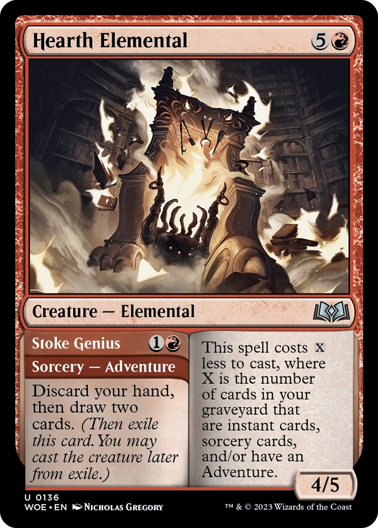 Hearth Elemental // Stoke Genius [Wilds of Eldraine] | The Gaming Verse