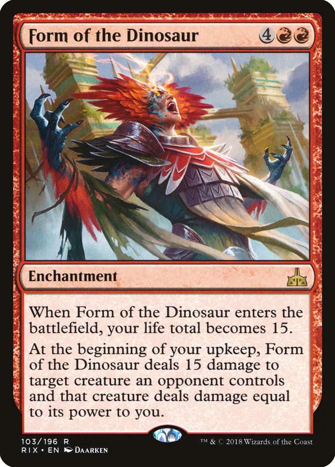 Form of the Dinosaur [Rivals of Ixalan] | The Gaming Verse