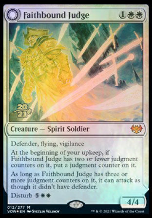 Faithbound Judge // Sinner's Judgment [Innistrad: Crimson Vow Prerelease Promos] | The Gaming Verse