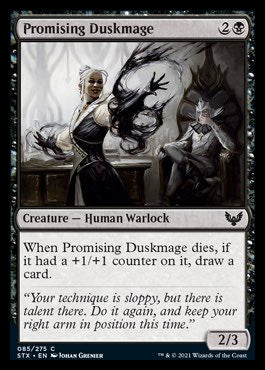 Promising Duskmage [Strixhaven: School of Mages] | The Gaming Verse