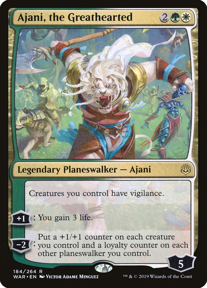 Ajani, the Greathearted [War of the Spark] | The Gaming Verse