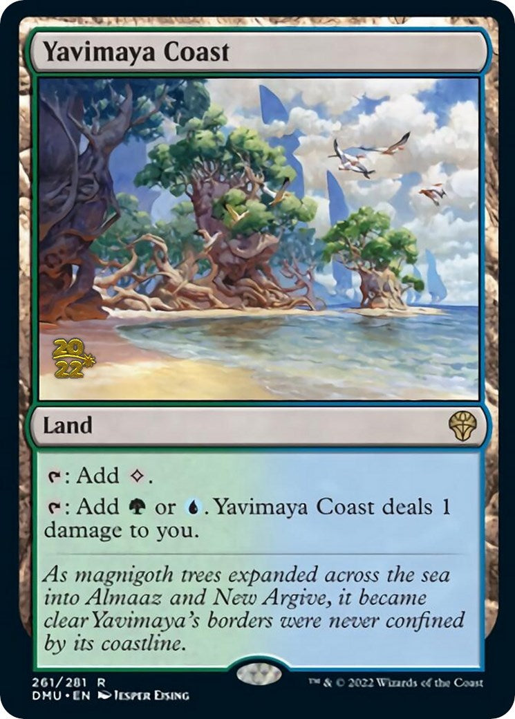 Yavimaya Coast [Dominaria United Prerelease Promos] | The Gaming Verse