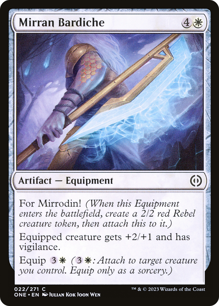 Mirran Bardiche [Phyrexia: All Will Be One] | The Gaming Verse