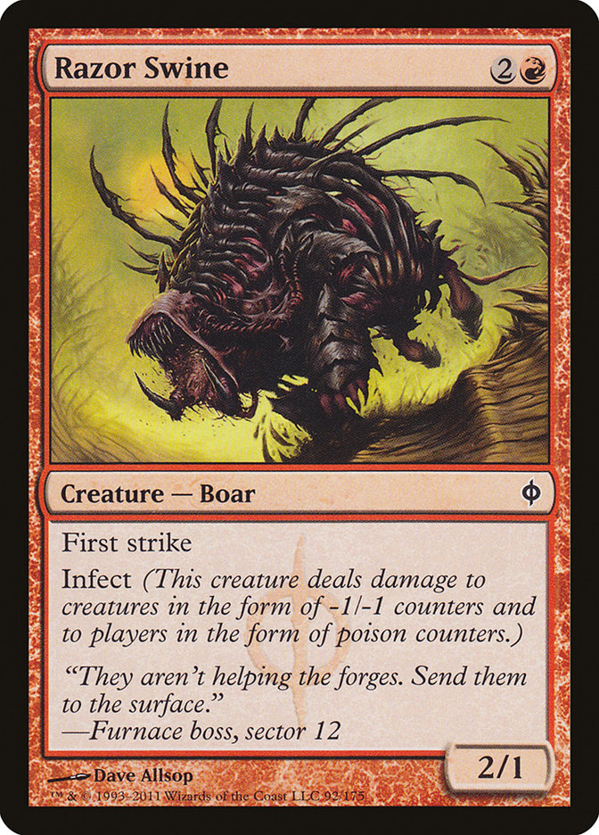 Razor Swine [New Phyrexia] | The Gaming Verse