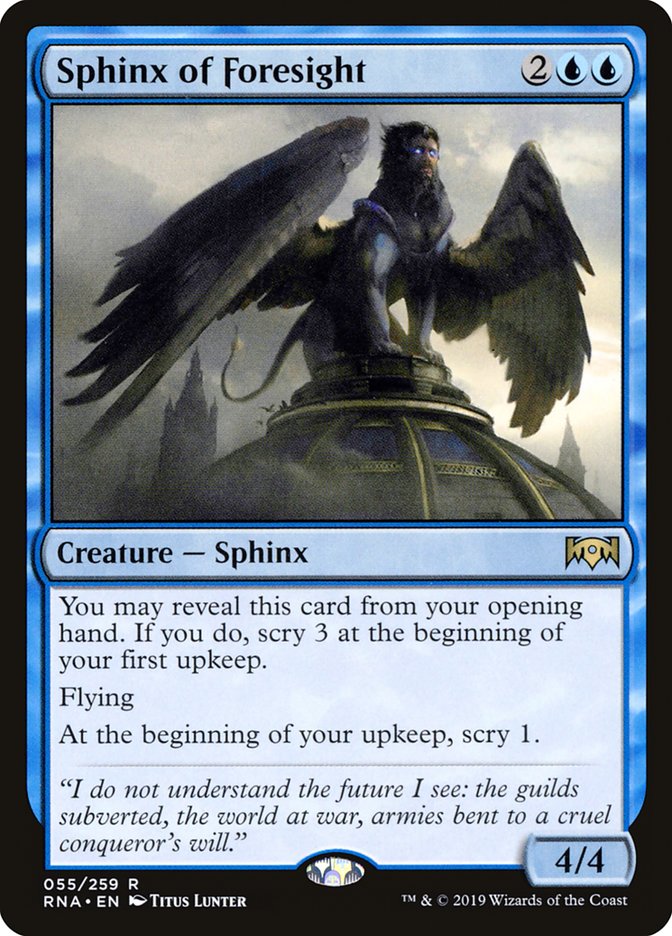 Sphinx of Foresight [Ravnica Allegiance] | The Gaming Verse