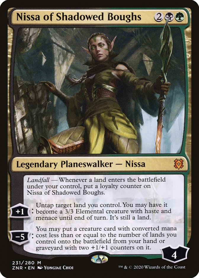 Nissa of Shadowed Boughs [Zendikar Rising] | The Gaming Verse