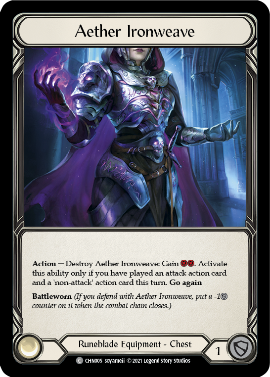 Aether Ironweave [CHN005] (Monarch Chane Blitz Deck) | The Gaming Verse