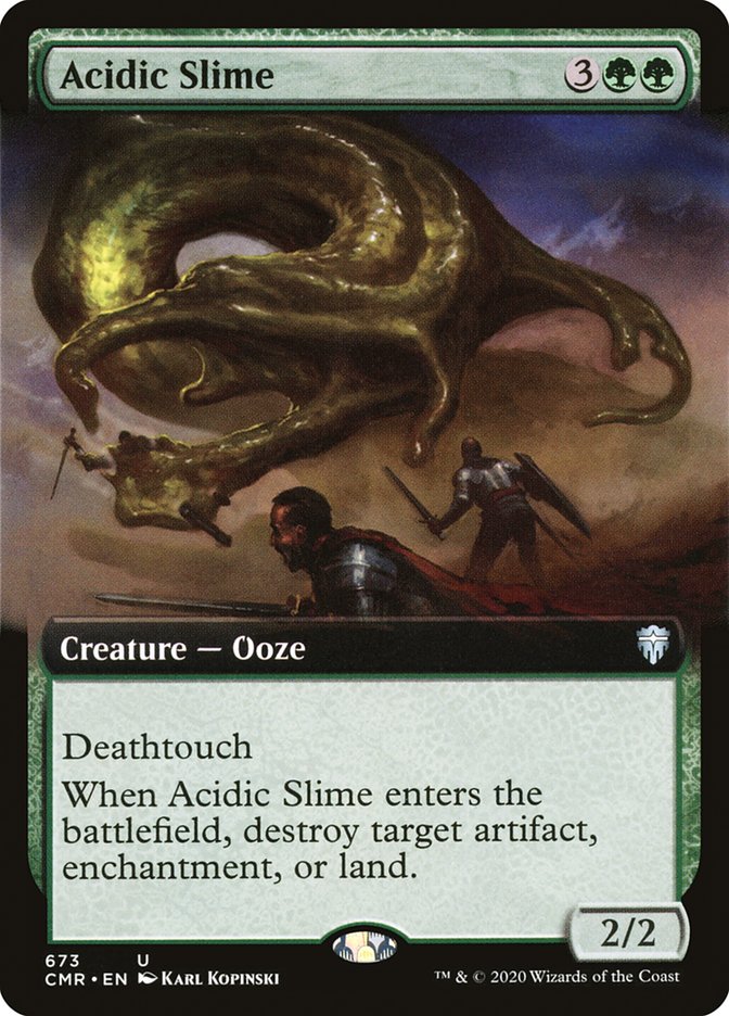 Acidic Slime (Extended Art) [Commander Legends] | The Gaming Verse