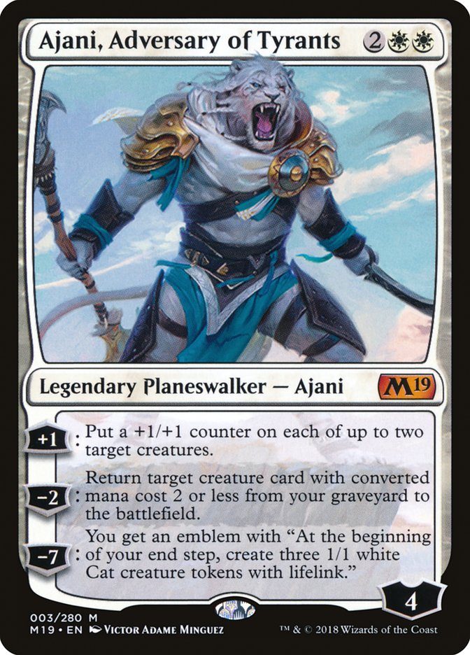 Ajani, Adversary of Tyrants [Core Set 2019] | The Gaming Verse