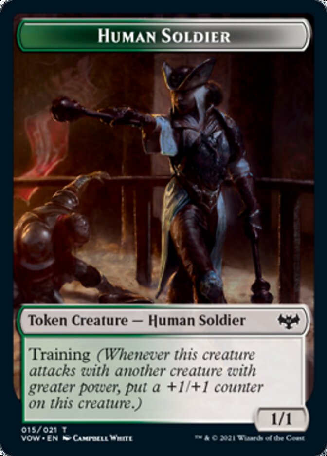 Human Soldier Token [Innistrad: Crimson Vow Tokens] | The Gaming Verse