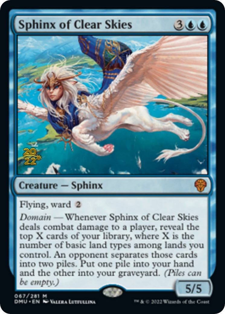 Sphinx of Clear Skies [Dominaria United Prerelease Promos] | The Gaming Verse