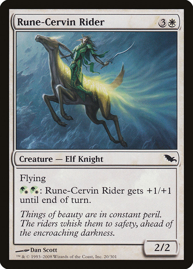 Rune-Cervin Rider [Shadowmoor] | The Gaming Verse