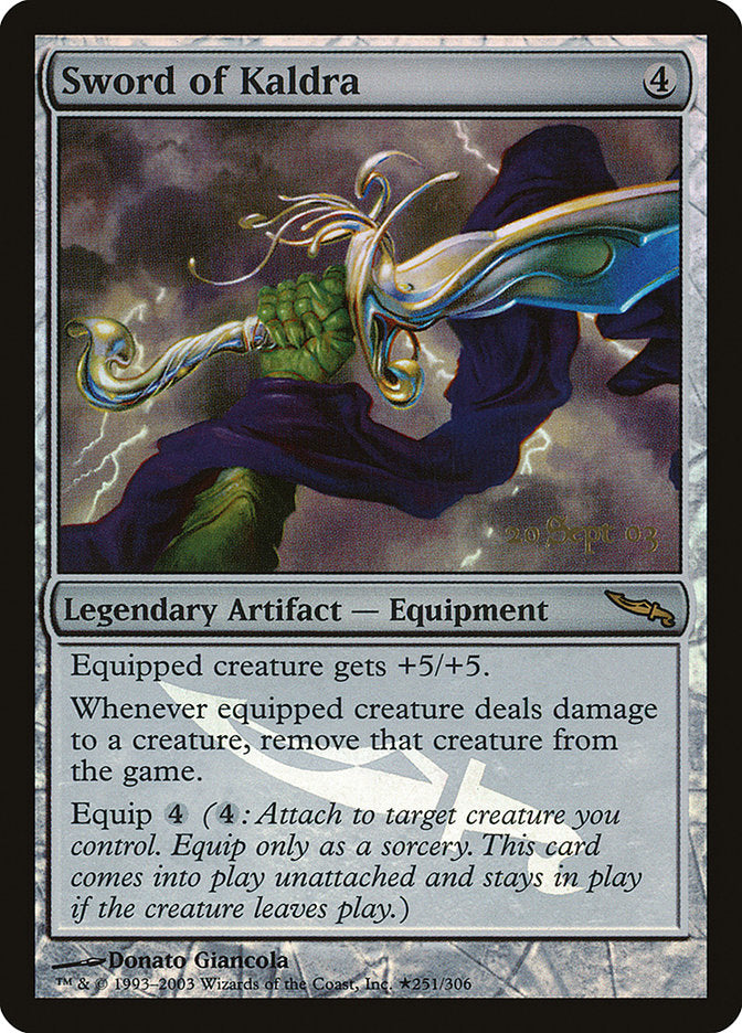 Sword of Kaldra [Mirrodin Promos] | The Gaming Verse