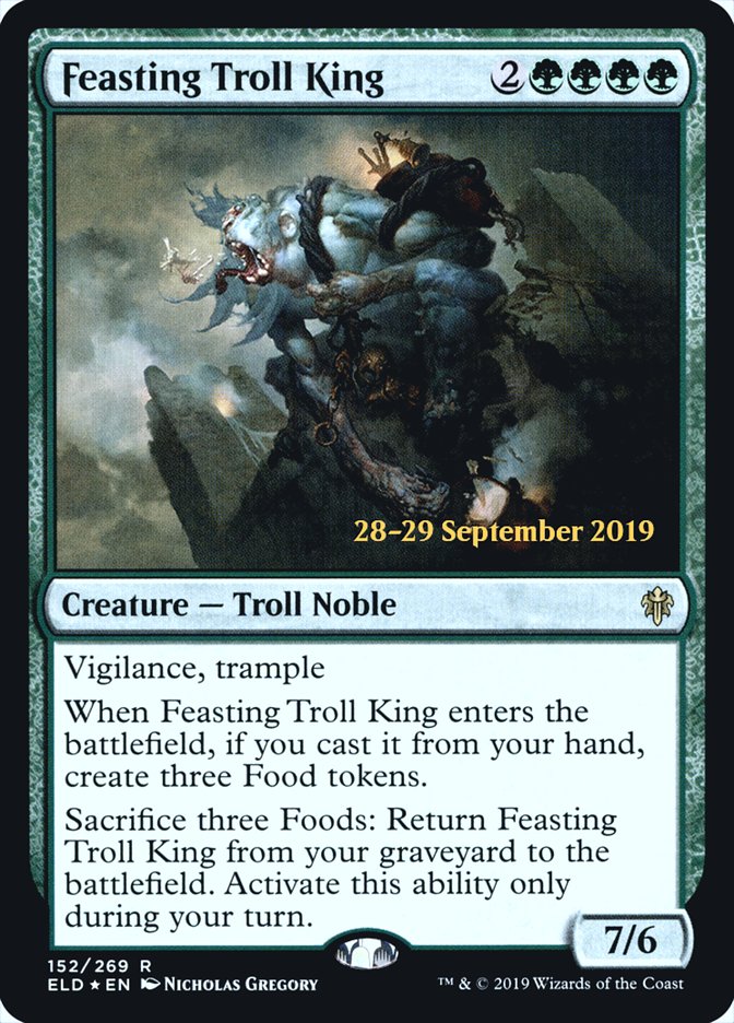 Feasting Troll King  [Throne of Eldraine Prerelease Promos] | The Gaming Verse