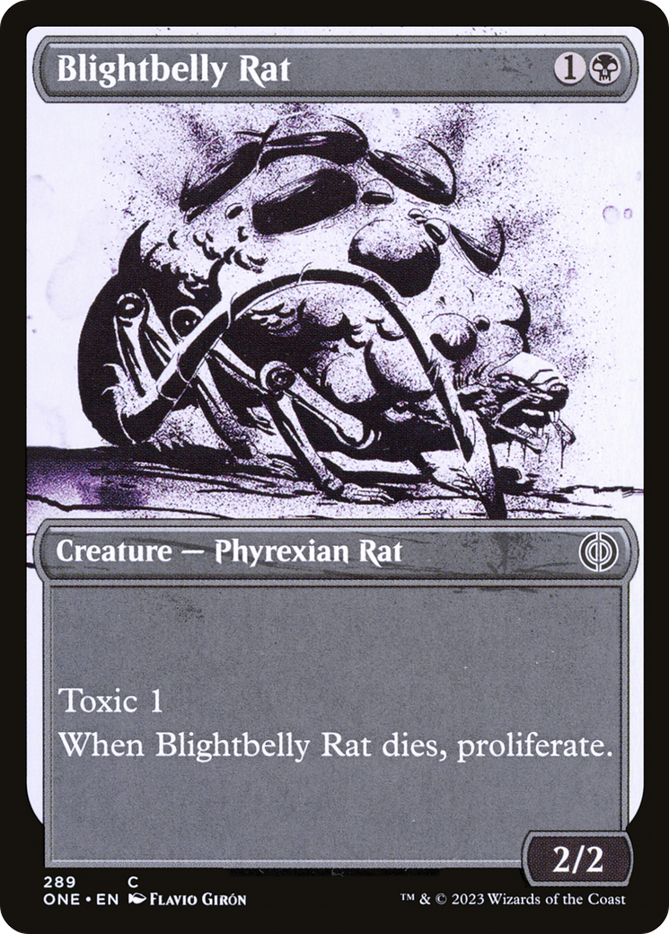 Blightbelly Rat (Showcase Ichor) [Phyrexia: All Will Be One] | The Gaming Verse