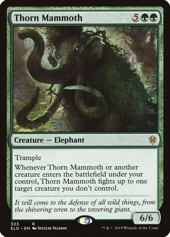 Thorn Mammoth [Throne of Eldraine] | The Gaming Verse