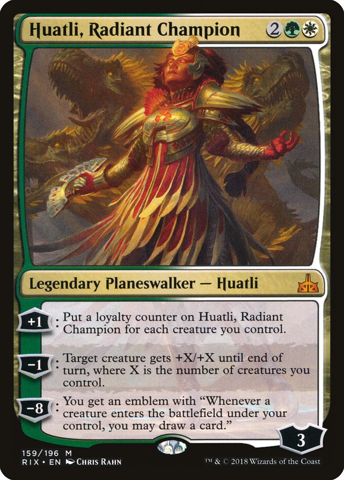 Huatli, Radiant Champion [Rivals of Ixalan] | The Gaming Verse