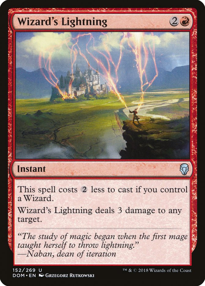 Wizard's Lightning [Dominaria] | The Gaming Verse