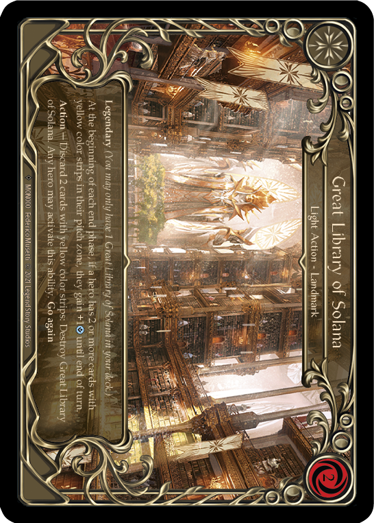 Great Library of Solana (Rainbow Foil) [U-MON000-RF] Unlimited Rainbow Foil | The Gaming Verse