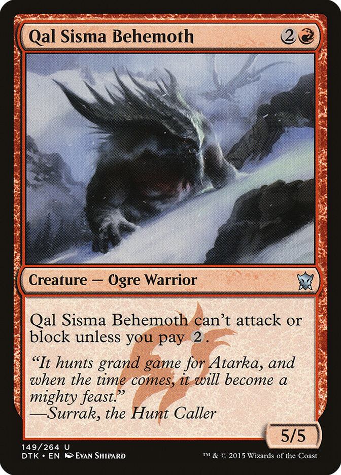 Qal Sisma Behemoth [Dragons of Tarkir] | The Gaming Verse