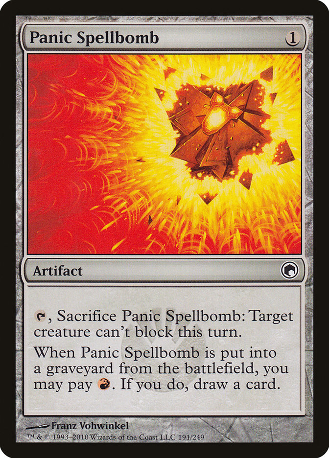 Panic Spellbomb [Scars of Mirrodin] | The Gaming Verse